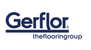 Logo bleu textuel du groupe Gerflor