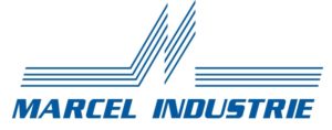 Logo bleu de Marcel Industries